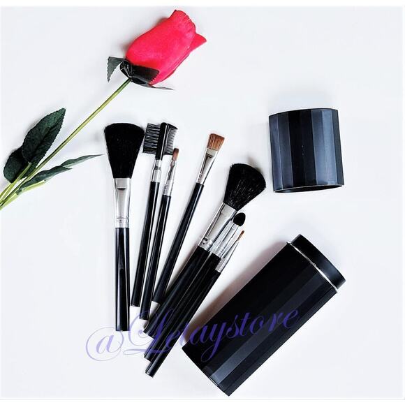 New! Women's 8-Piece Ultimate Collection Travel Case Gift Box Makeup Brush Set - Picture 3 of 3